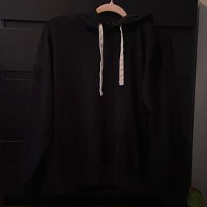 Plain black hoodie